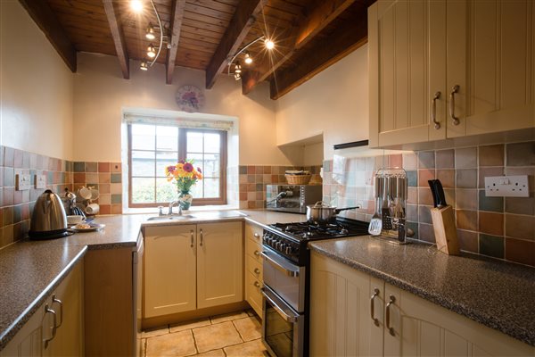 Fully equipped kitchen in The Barn, Pembrokeshire